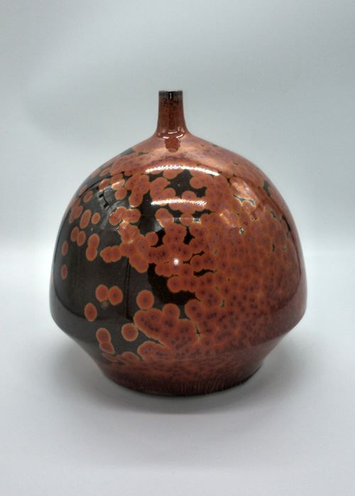 唐山陶瓷研究院铁红金圈结晶釉